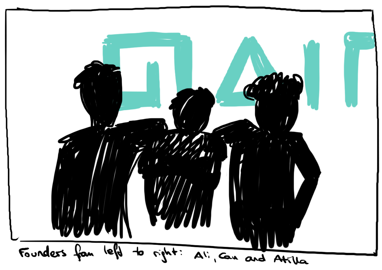 Founders of mAIn-gAIn: Ali, Can and Atilla
